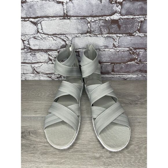Sorel Out ‘N About Plus Light Grey Textile Spandex Strap Sandals Women 12M US/43 - Picture 16 of 16
